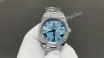8+ Factory Rolex Daydate 40mm Diamond Bezel 3255 Movement Blue/Dark Blue Ombre Face Watch